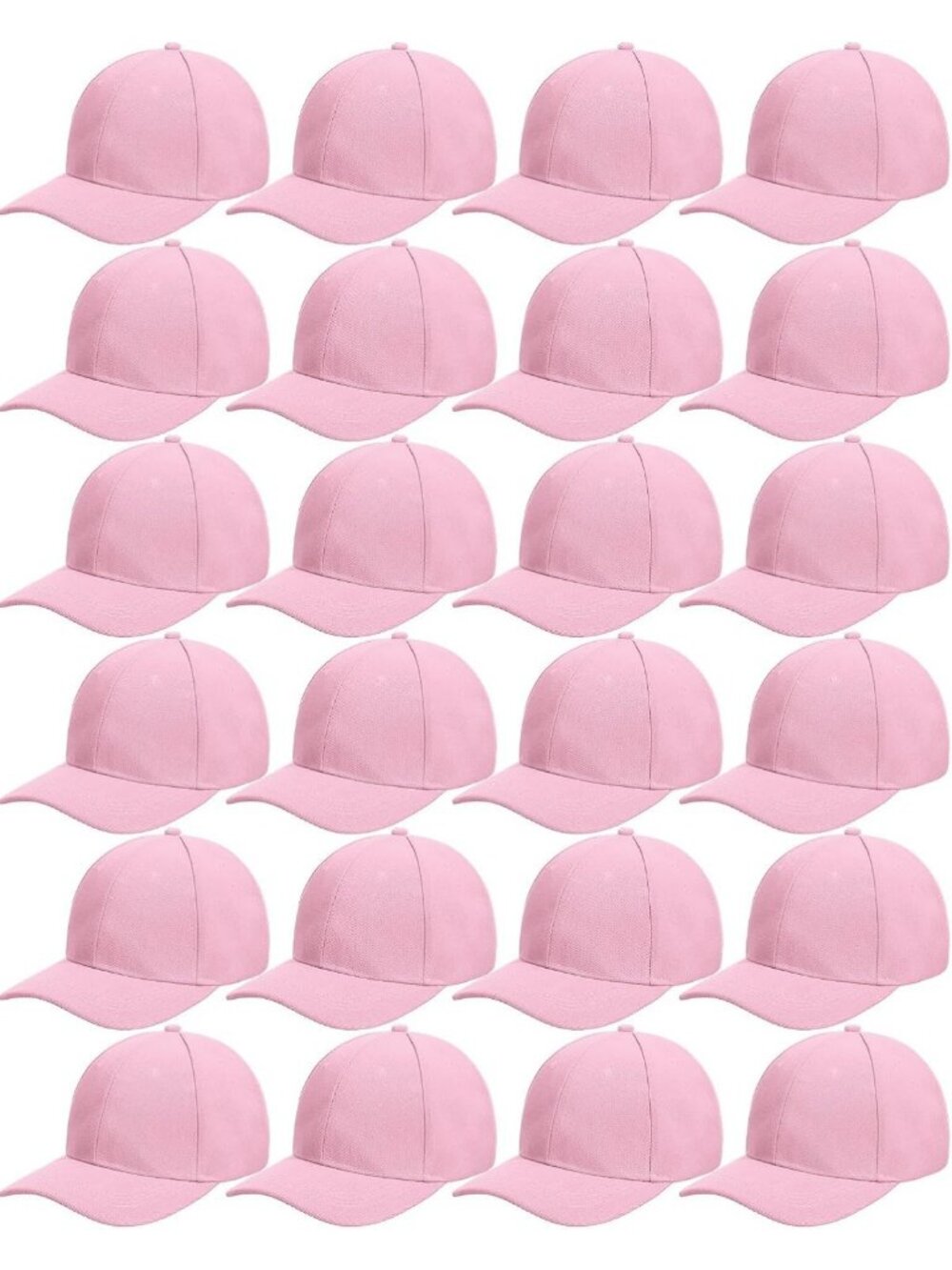 24 Adjustable Baseball Caps - Perfect for Sports, Outdoor Activities & Casual
